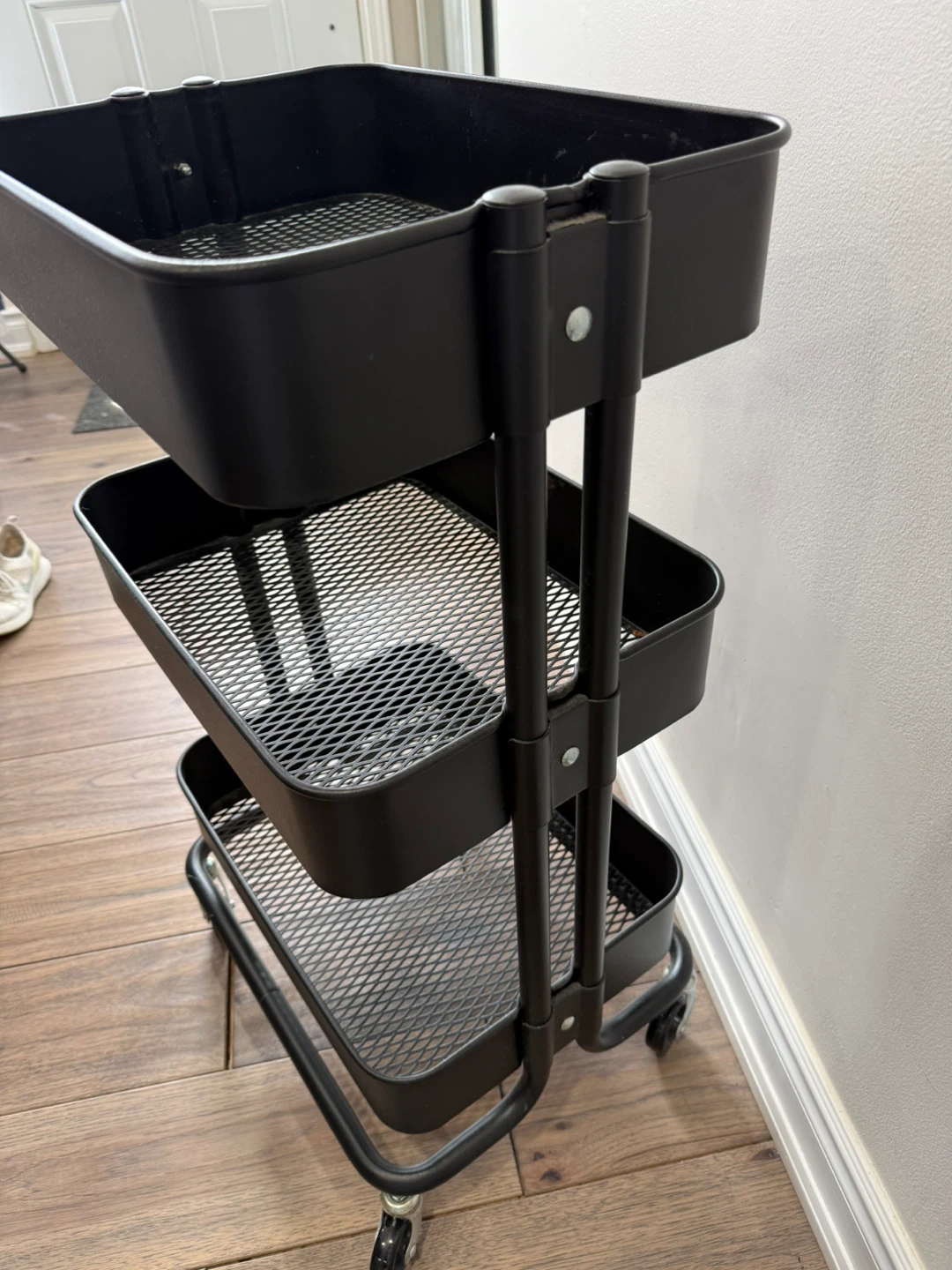 IKEA RASKOG Black 3-Tier Rolling Storage Cart - photo 4