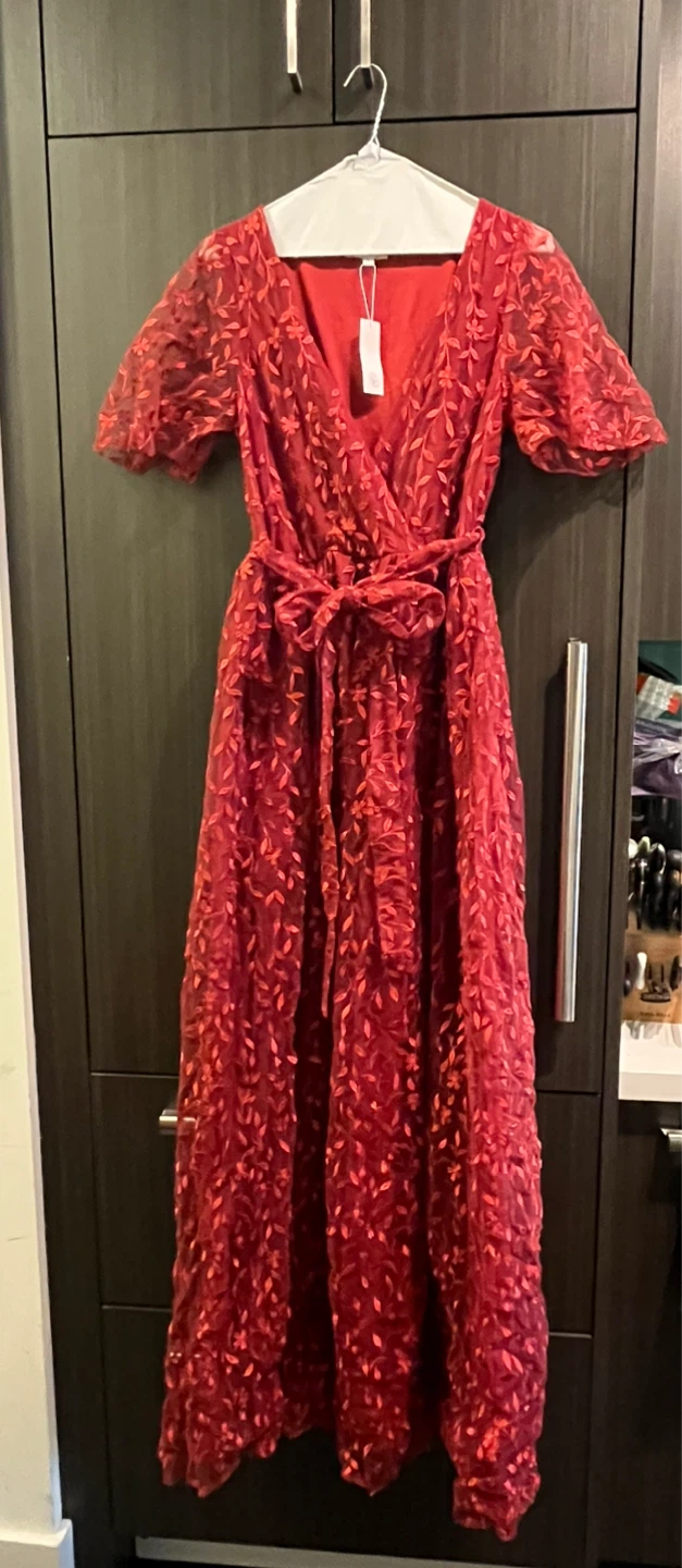 BALTIC BORN Red Maxi Dress - Size L