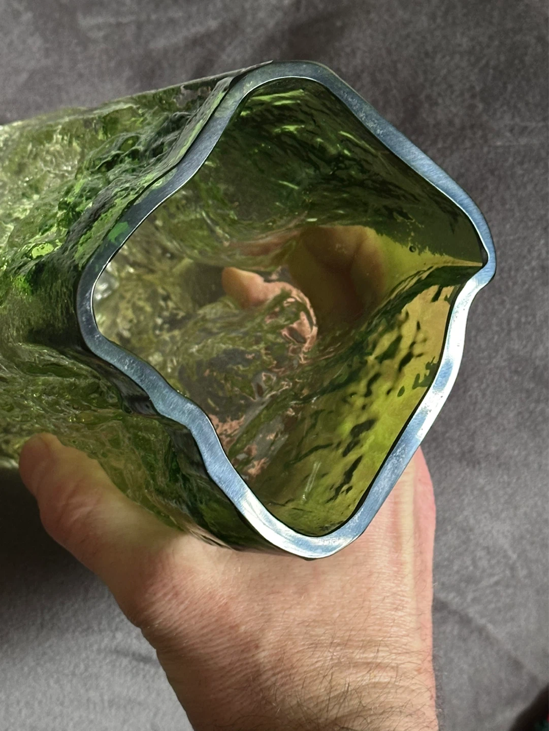 Glass Vase by Kai Blomqvist for Kumela, Finland. 1970s - photo 5