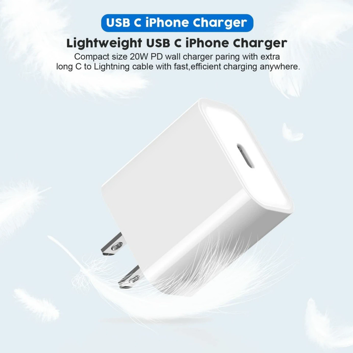 20W USB C PD Fast Charger for iPhone - photo 5