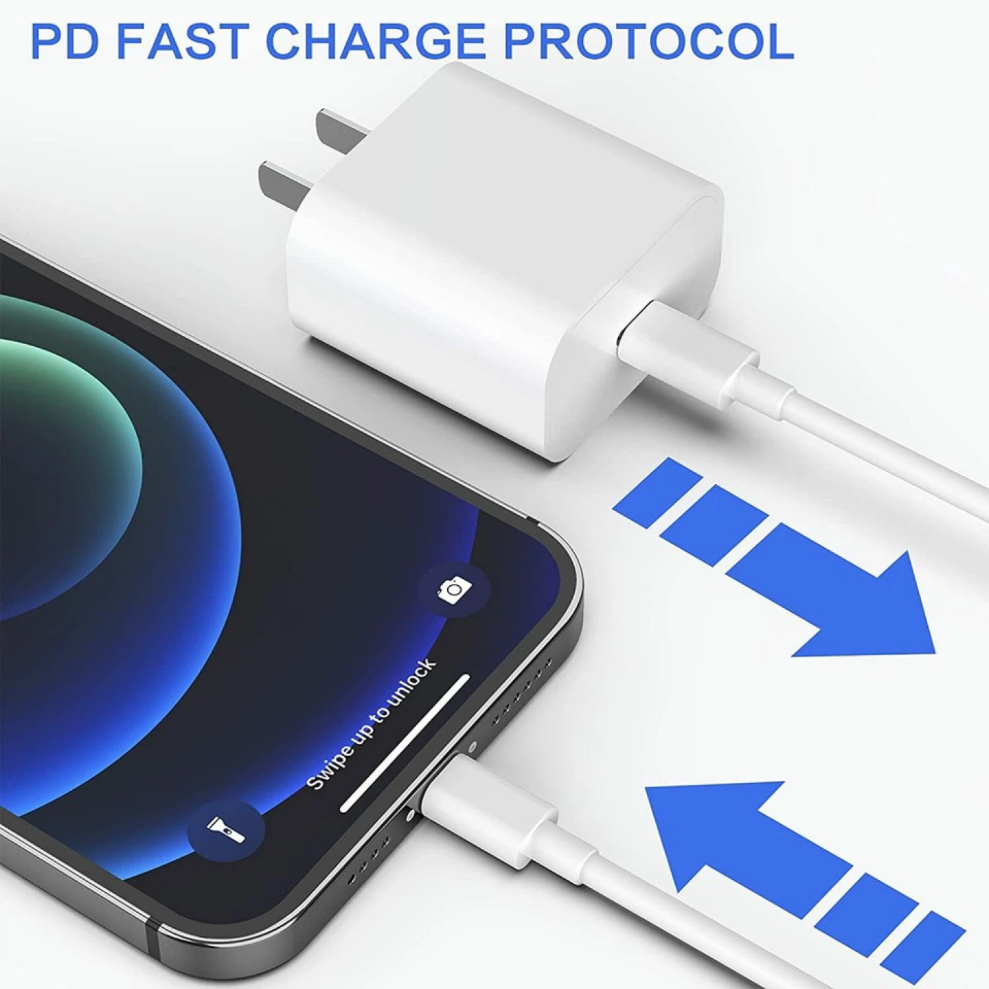 20W USB C PD Fast Charger for iPhone - photo 3