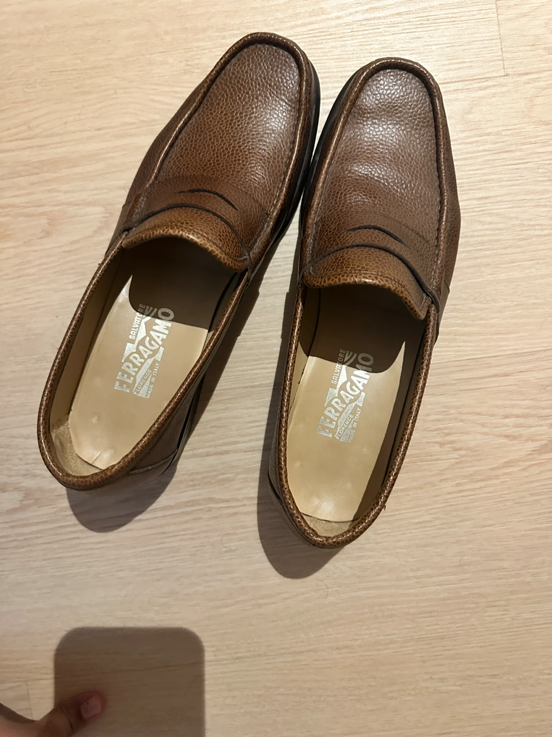 Salvatore Ferragamo Brown Leather Loafers Men's Shoes - photo 2