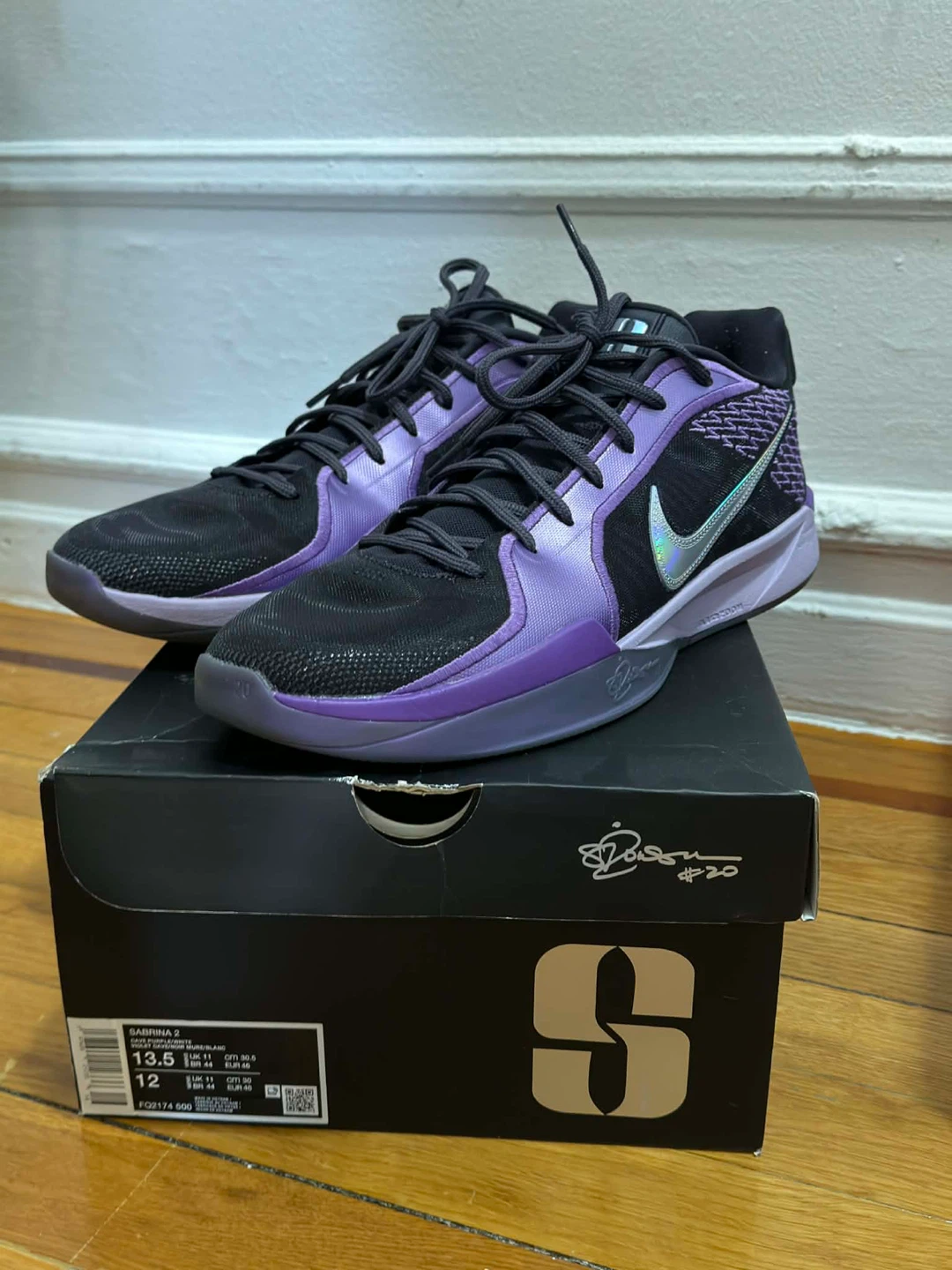 Nike Sabrina 2 "Cave Purple/White" Basketball Shoes Size 12 (US)
