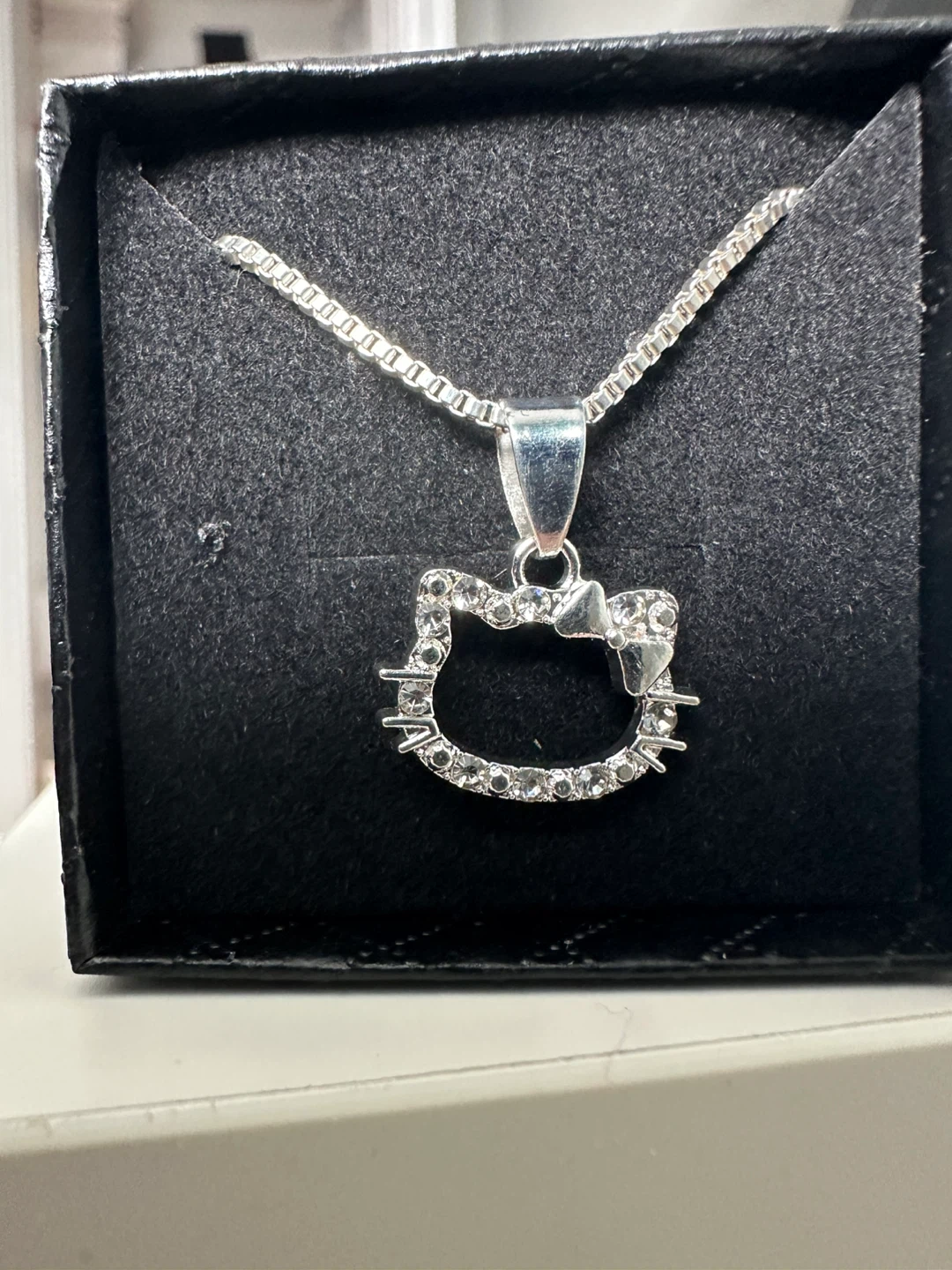 Sparkly Hello Kitty Necklace