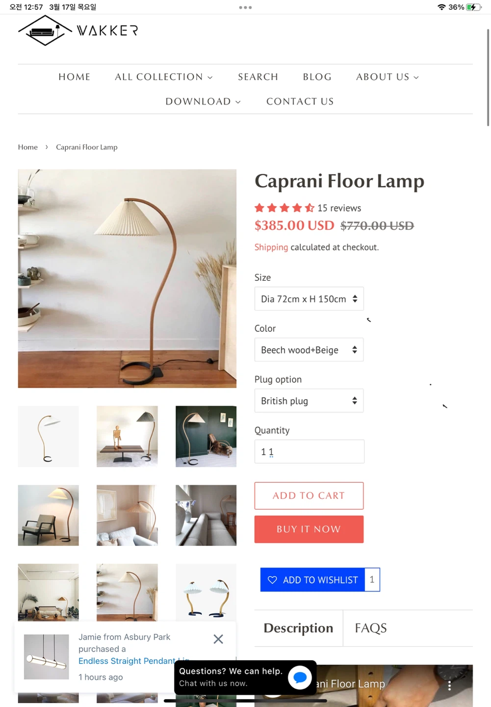 Vakker Caprani Floor Lamp - photo 2