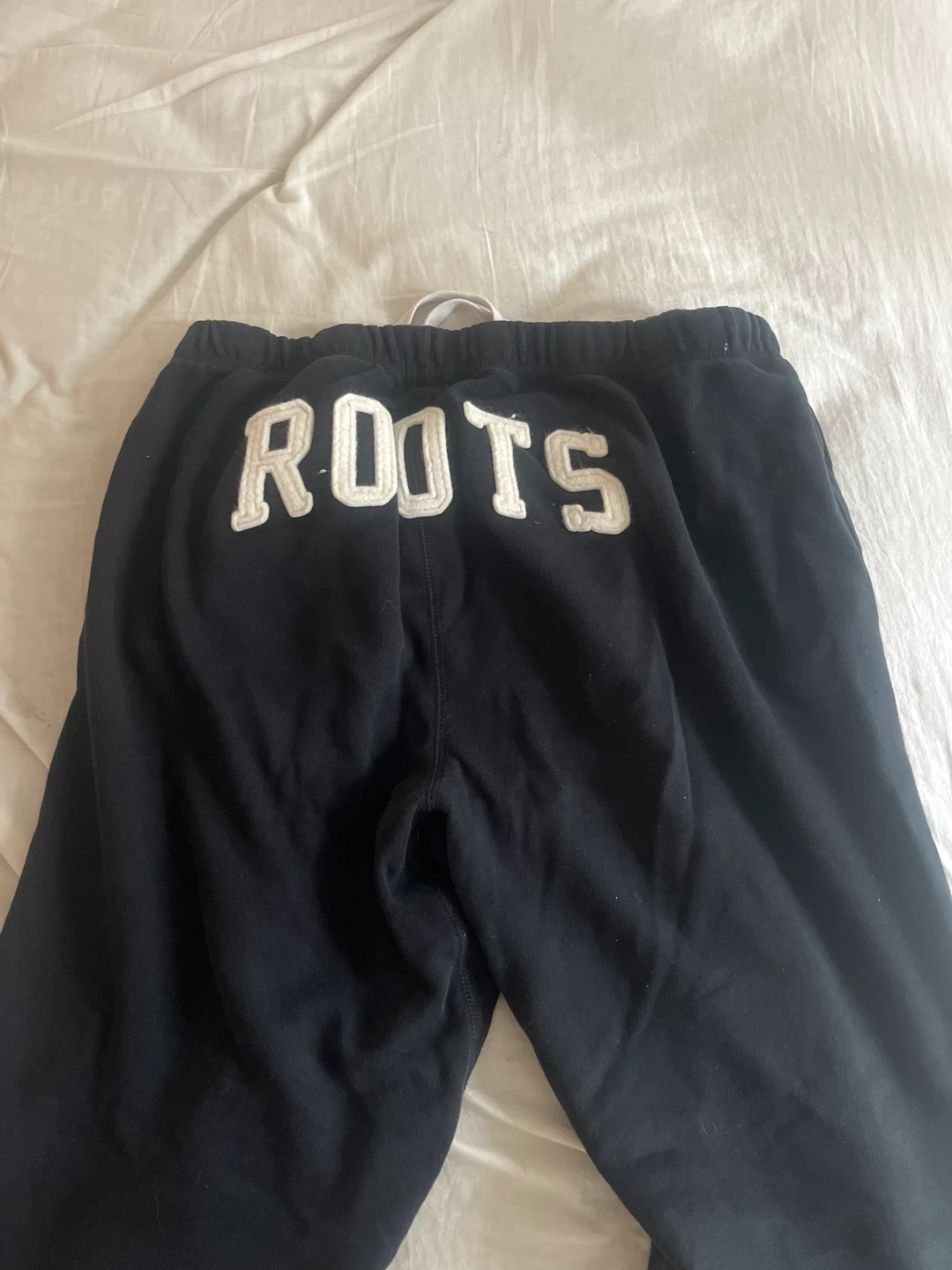 Roots Black Sweatpants with Logo - photo 3