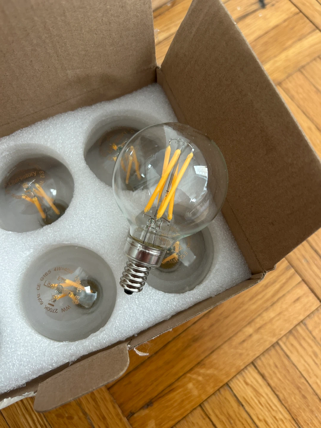 LiteHistory e12 LED lightbulbs