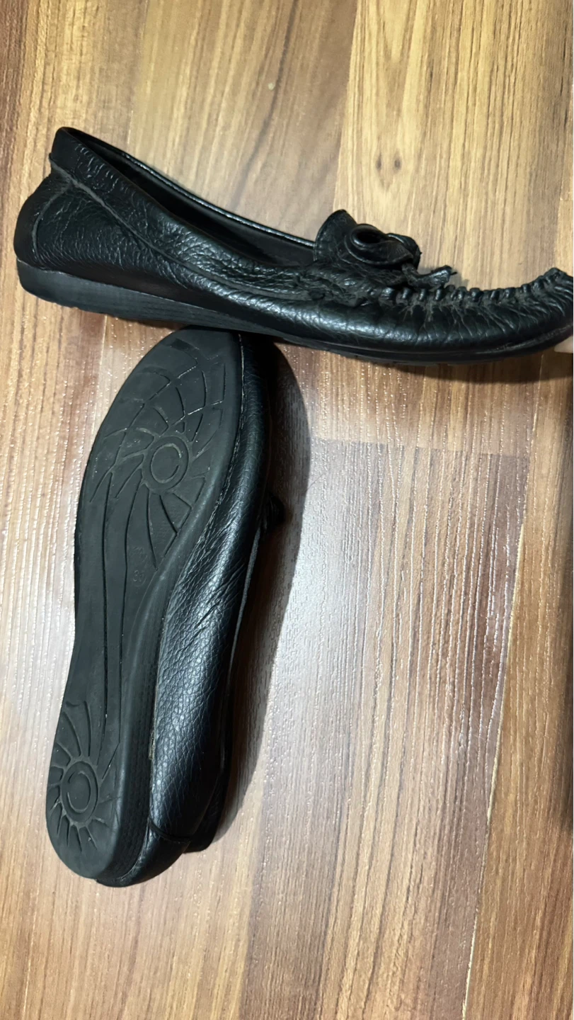 Genuine Black Leather Loafers - photo 3