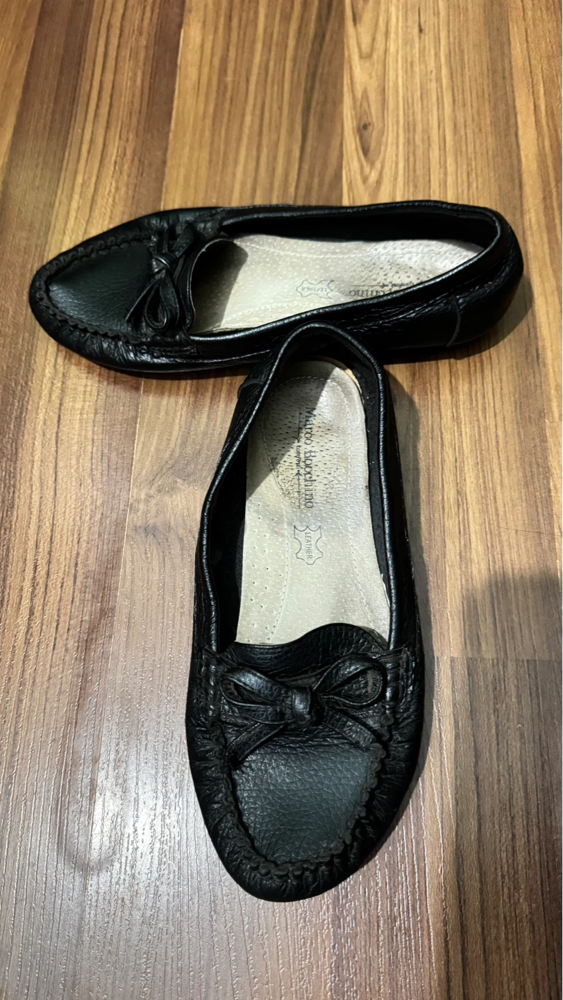 Genuine Black Leather Loafers - photo 2