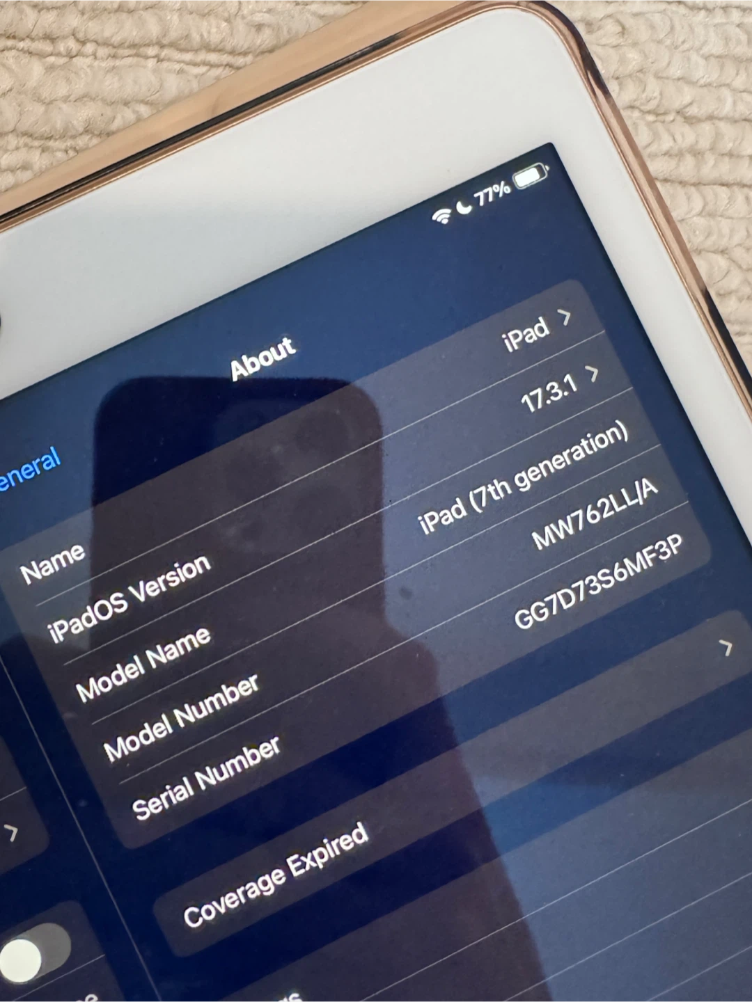 Apple iPad 7th Generation 32GB Rose Gold - photo 5