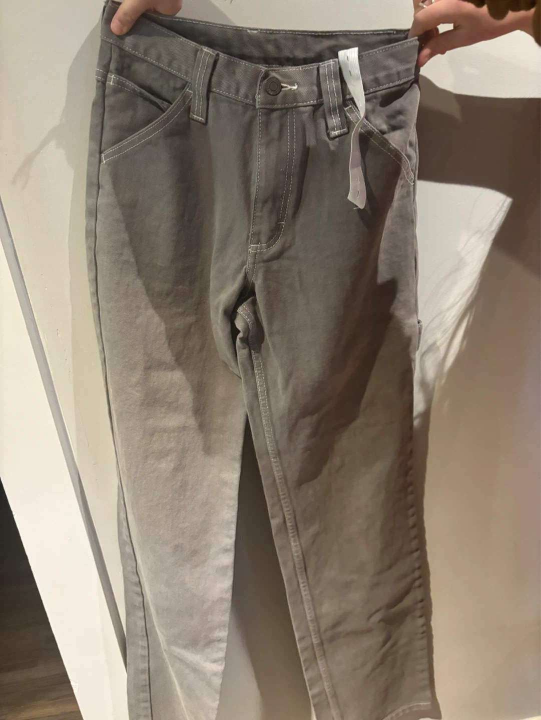 Brandy Melville  Grey Carpenter Pants - Size S - photo 2