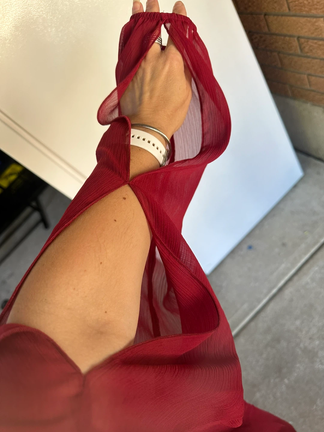 Reitmans Red Sheer Blouse - M/M - photo 3