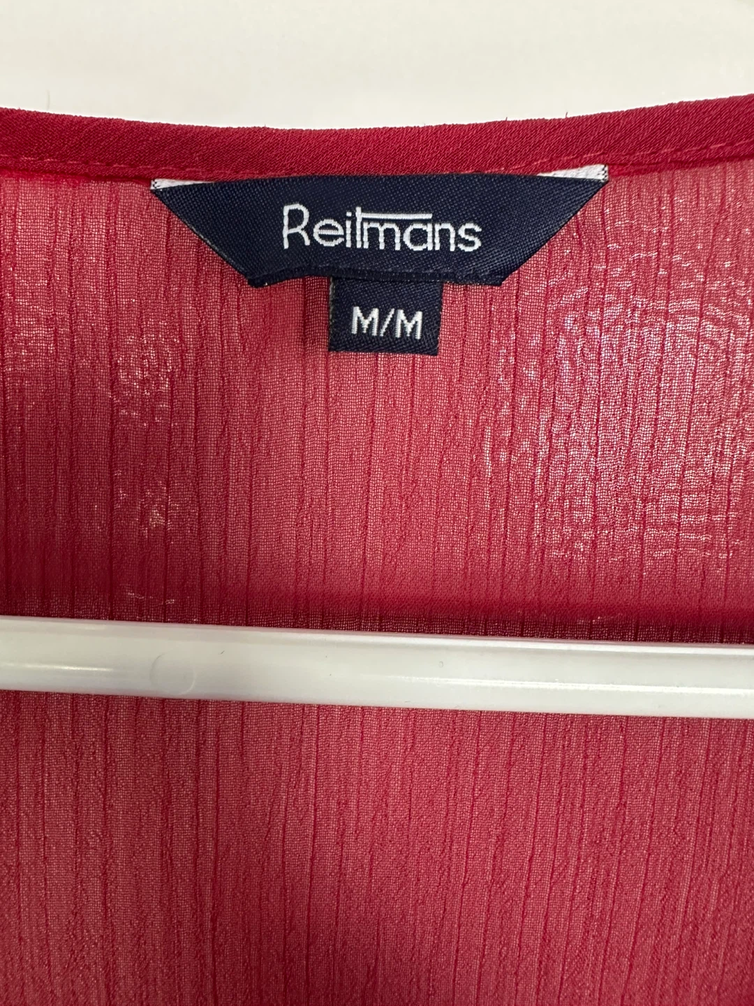 Reitmans Red Sheer Blouse - M/M - photo 2