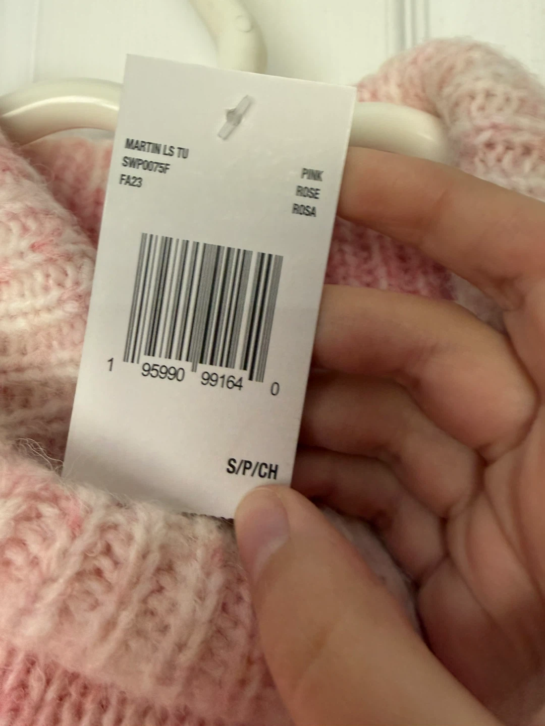 Women's Pink Tie-Dye Sweater - Size S - photo 4