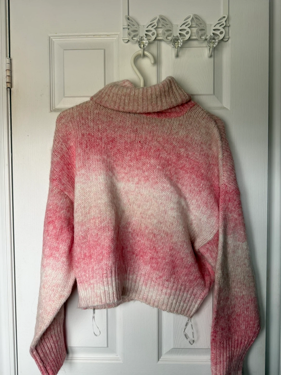 Women's Pink Tie-Dye Sweater - Size S