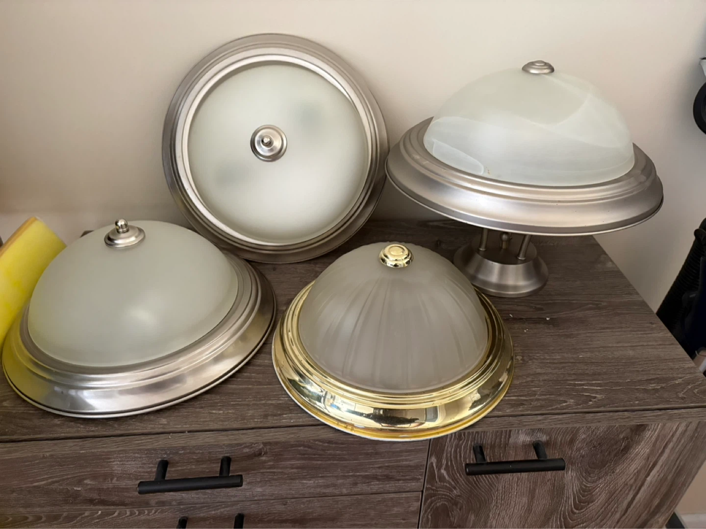 Lot of 4 Ceiling Light Fixture Shades
