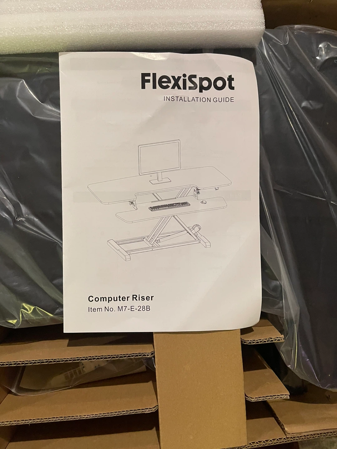 FlexiSpot Computer Riser M7-E-28B Standing Desk Converter - photo 5