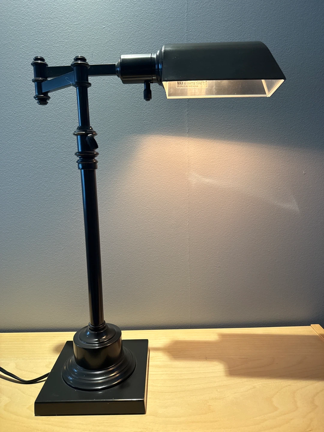 Black Metal Desk Lamp - photo 3