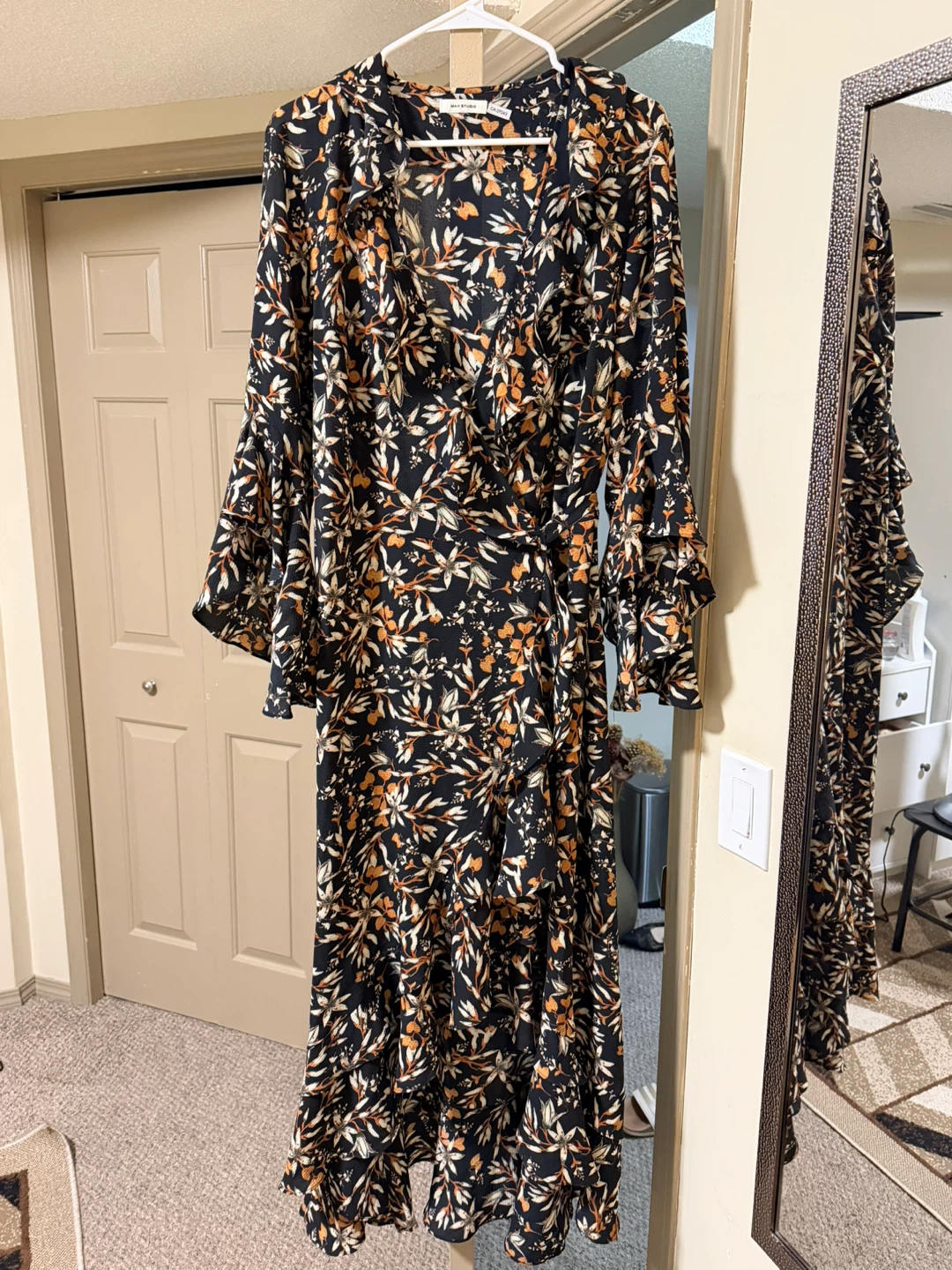 Max Studio Floral Wrap Dress