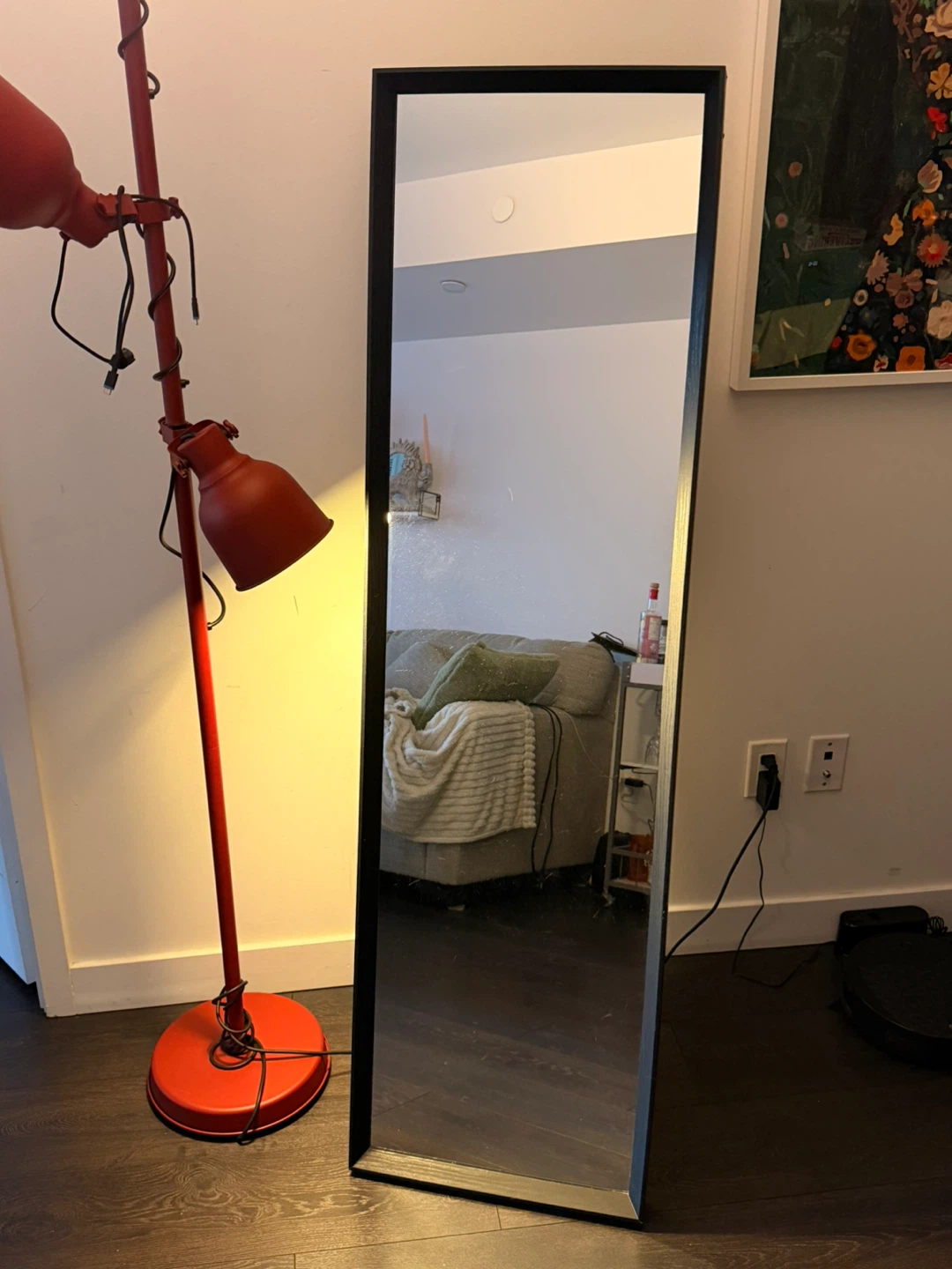 Black Floor Mirror - 159 cm x 78 cm