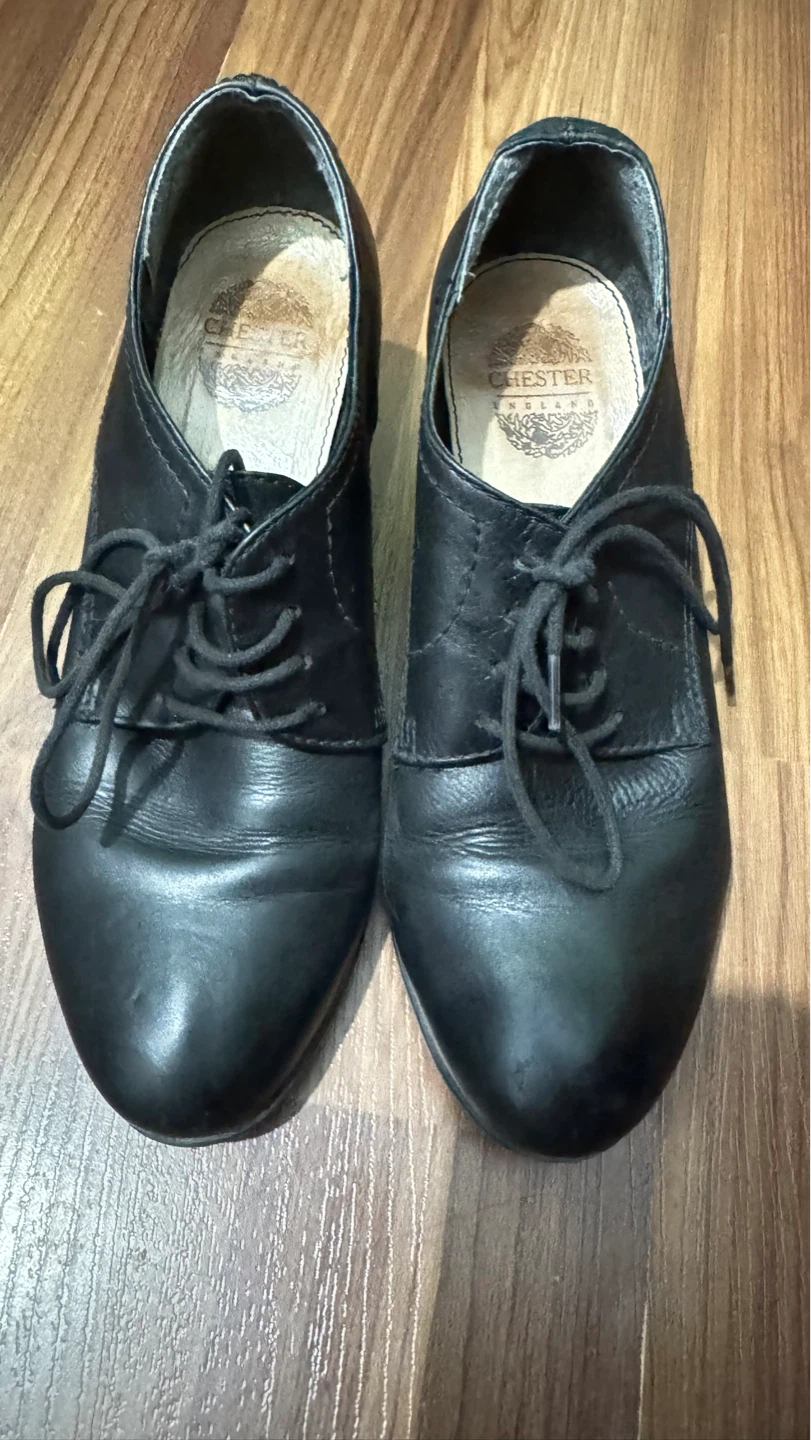 Genuine Leather Lace-Up Heels Ankle Boots - photo 2