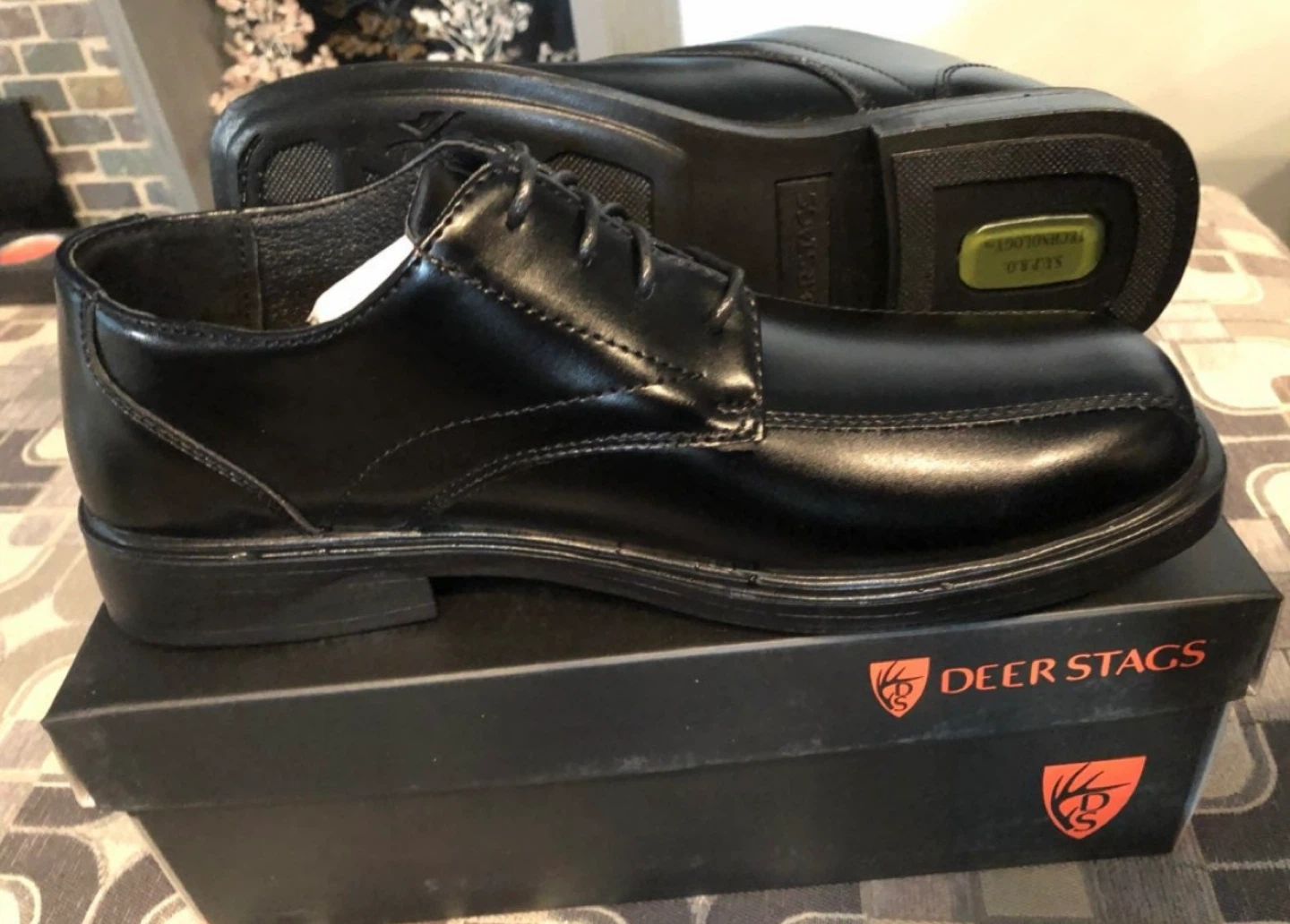 Deer Stags Kids' Black Oxford Shoes s - photo 2