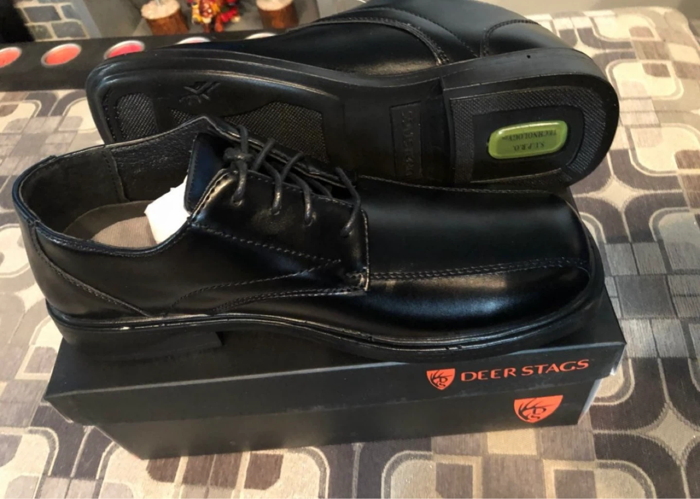 Deer Stags Kids' Black Oxford Shoes s - photo 3