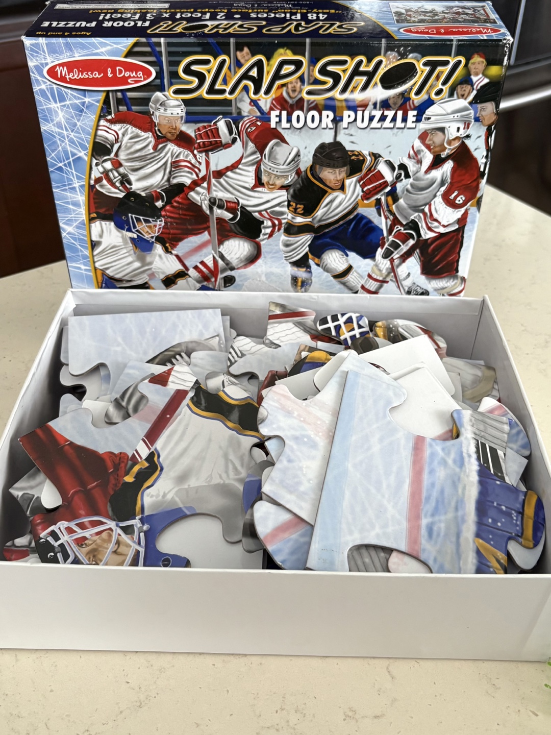 Melissa & Doug Slap Shot Floor Puzzle - 48 Pieces