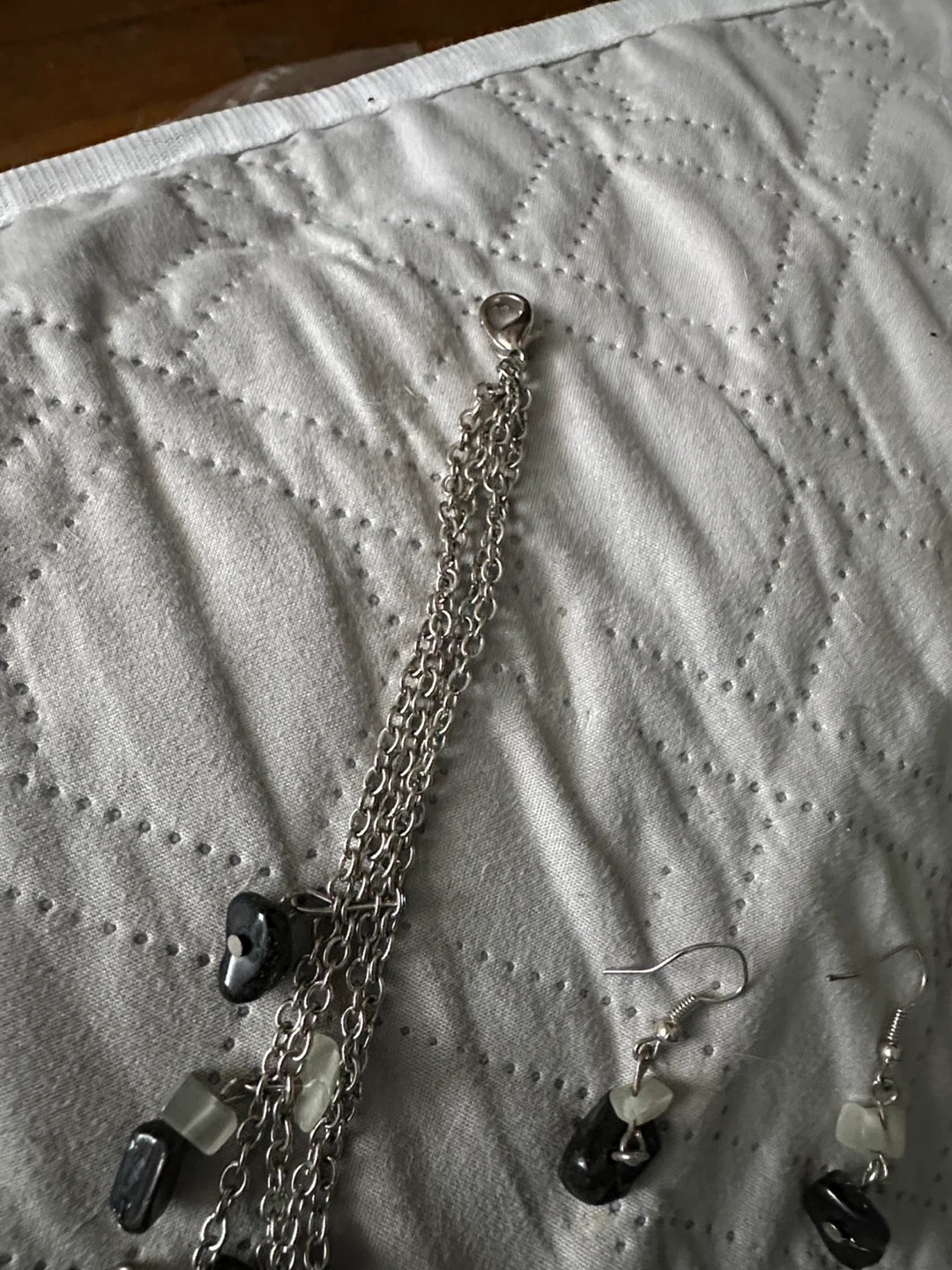 Boho Layered Necklace and Earring Set with Natural Stones - photo 5
