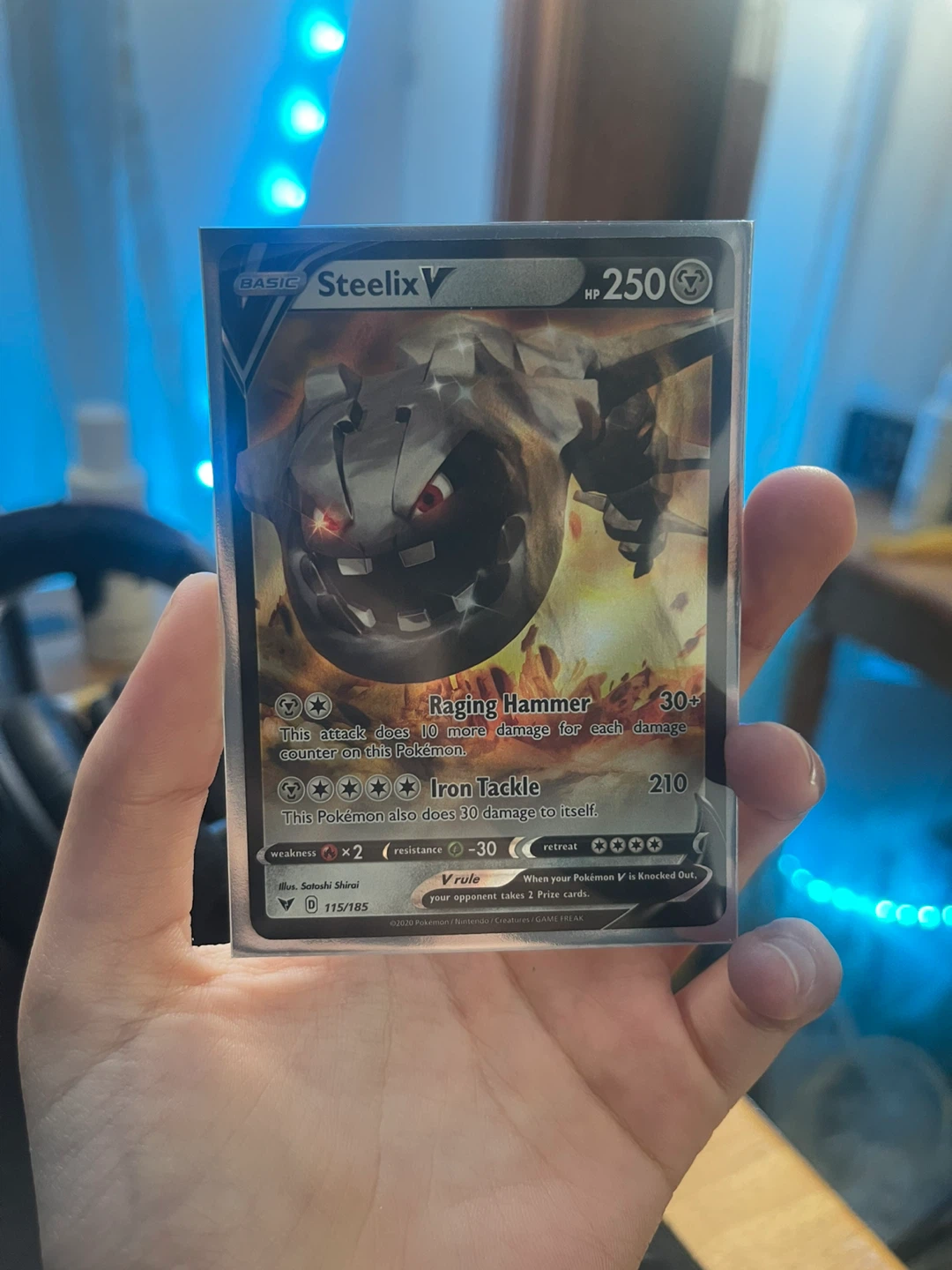 Pokemon Card - Steelix V (115/185)