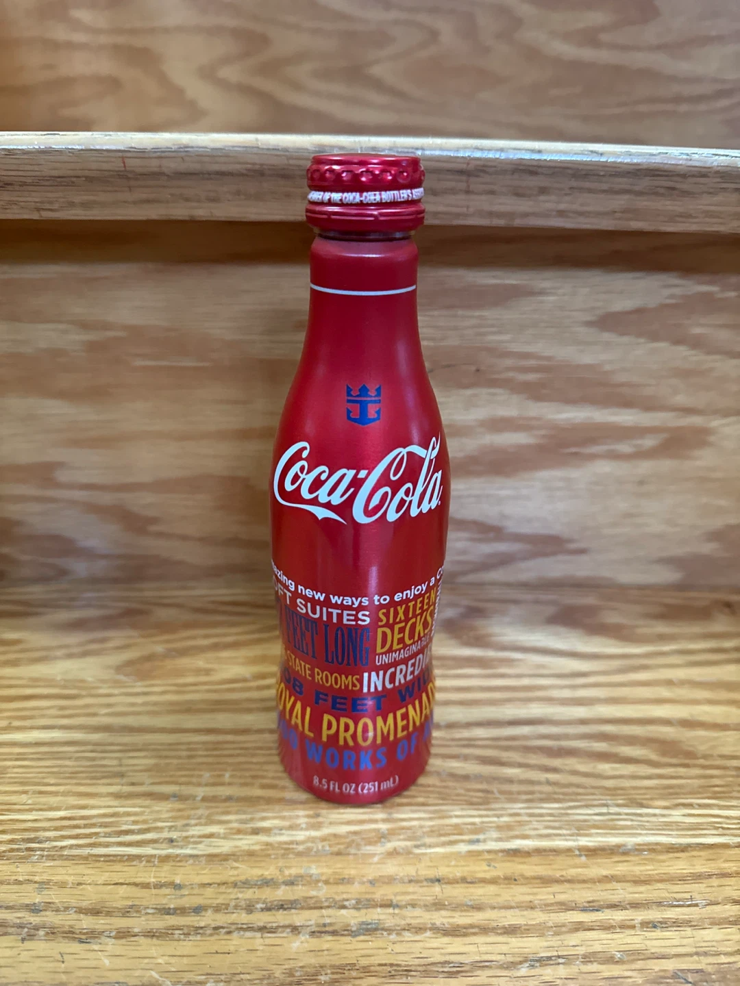 Coca-Cola Royal Caribbean Aluminum Bottle 8.5 fl oz