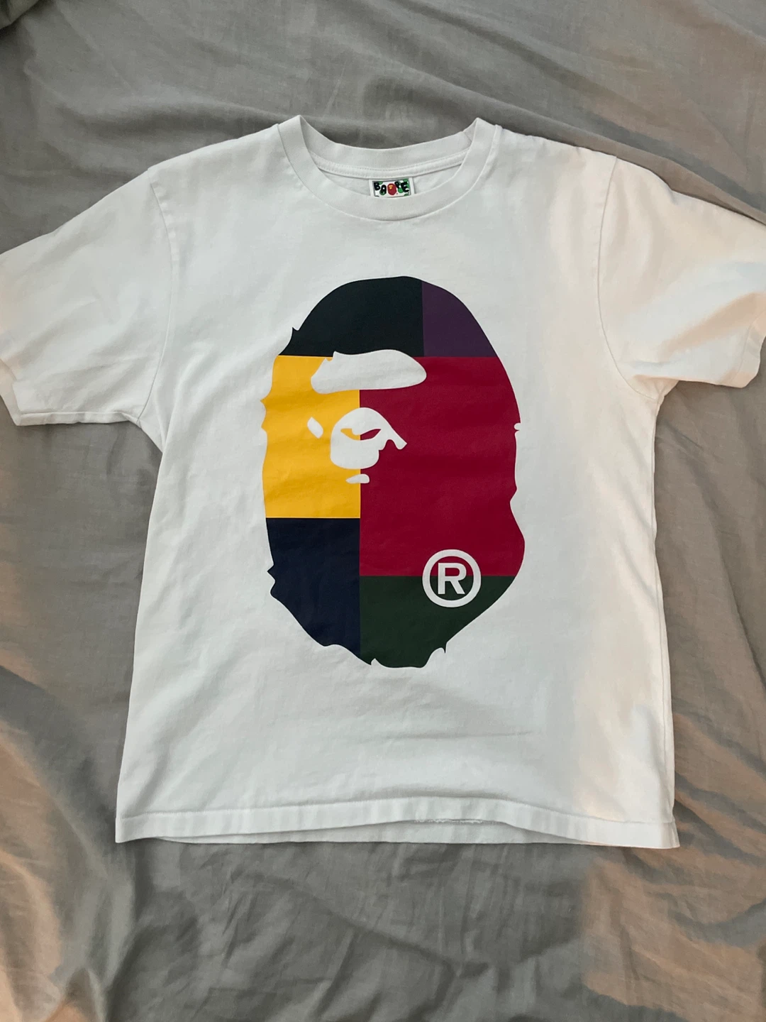 A Bathing Ape BAPE "Color Camo Ape Head" T-Shirt - Medium