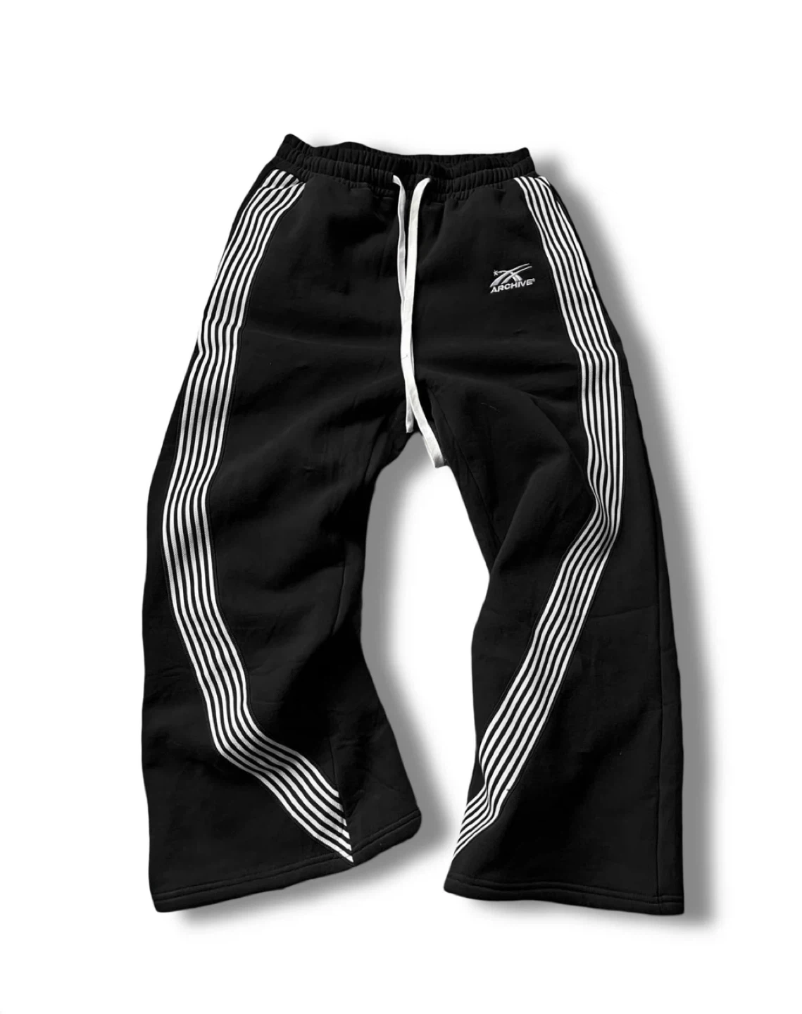 ARCHIVE Sweatpants - Black with White Stripes