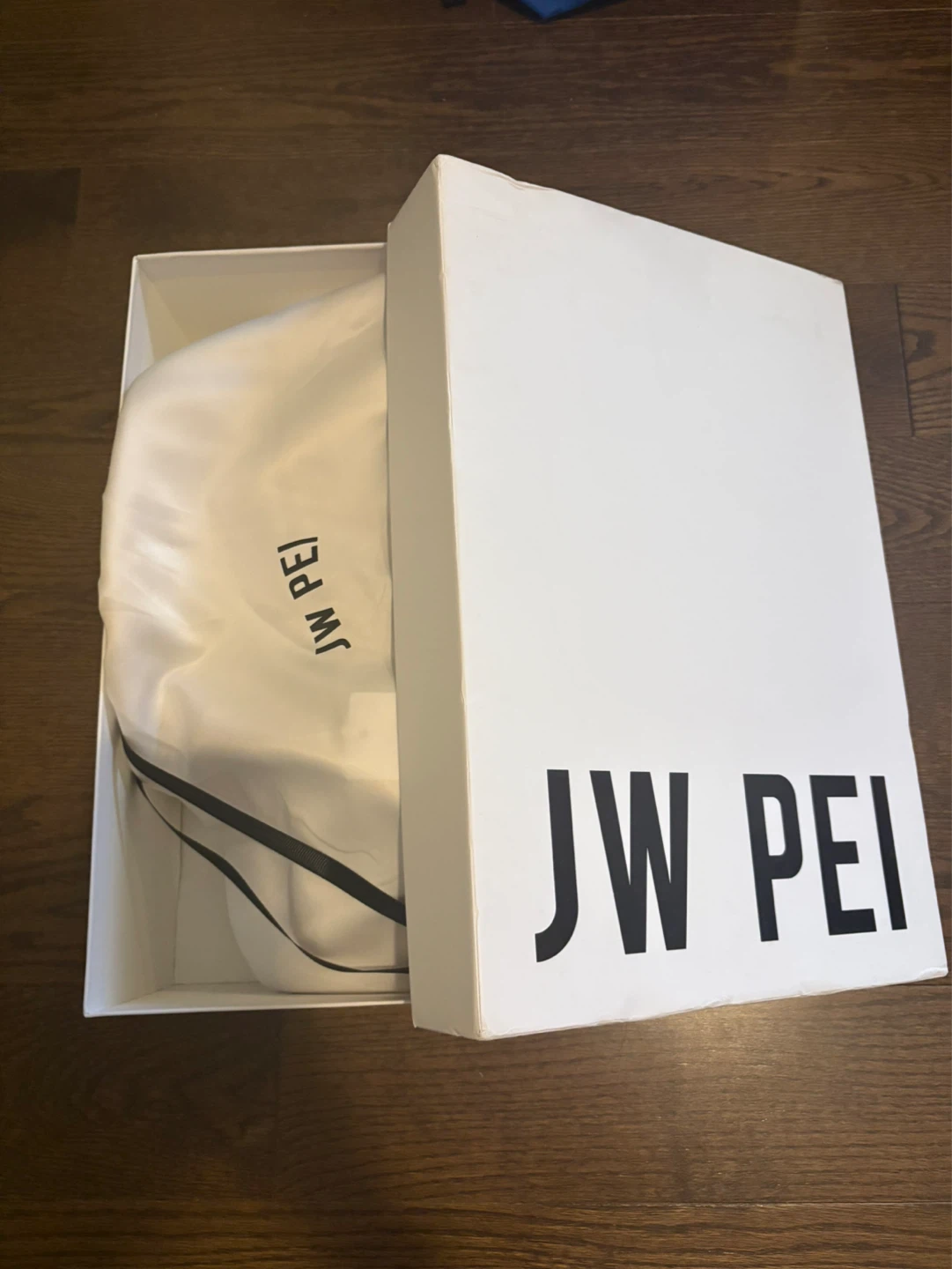 Brand New! JW Pei Hana Medium Faux Suede Tote Bag - Off White - photo 2