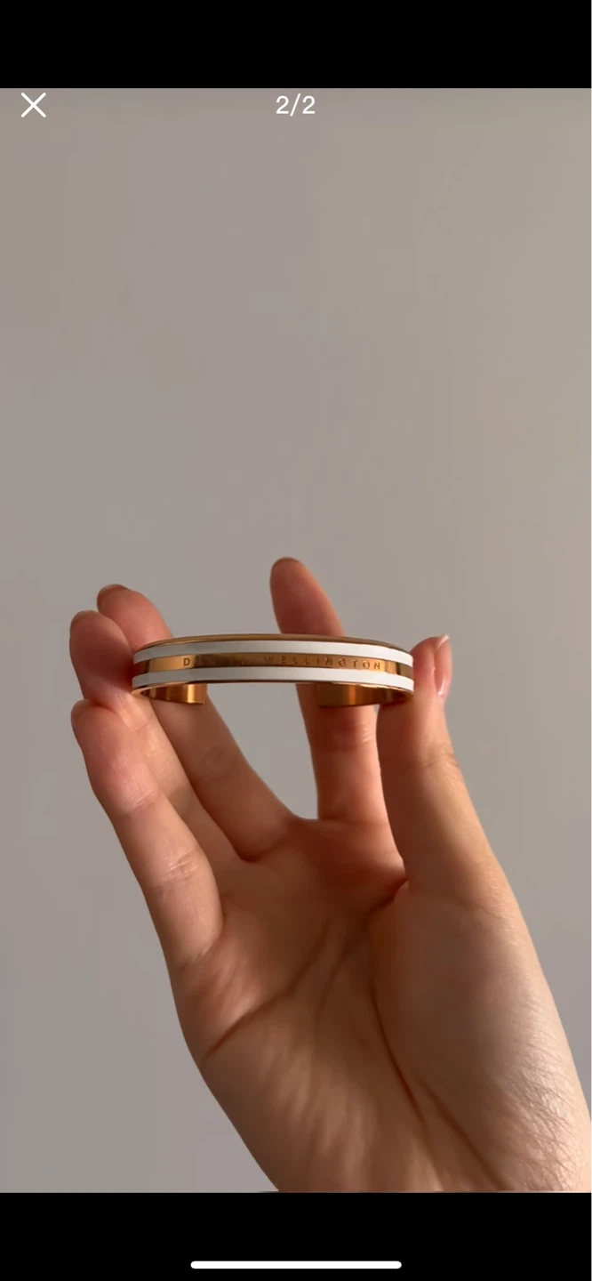 Daniel Wellington Rose Gold & White Cuff Bracelet