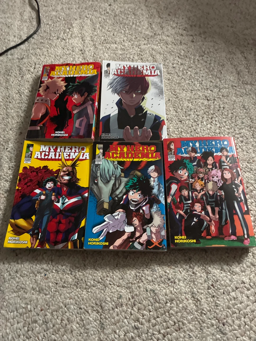 My Hero Academia Manga Volumes 1-5