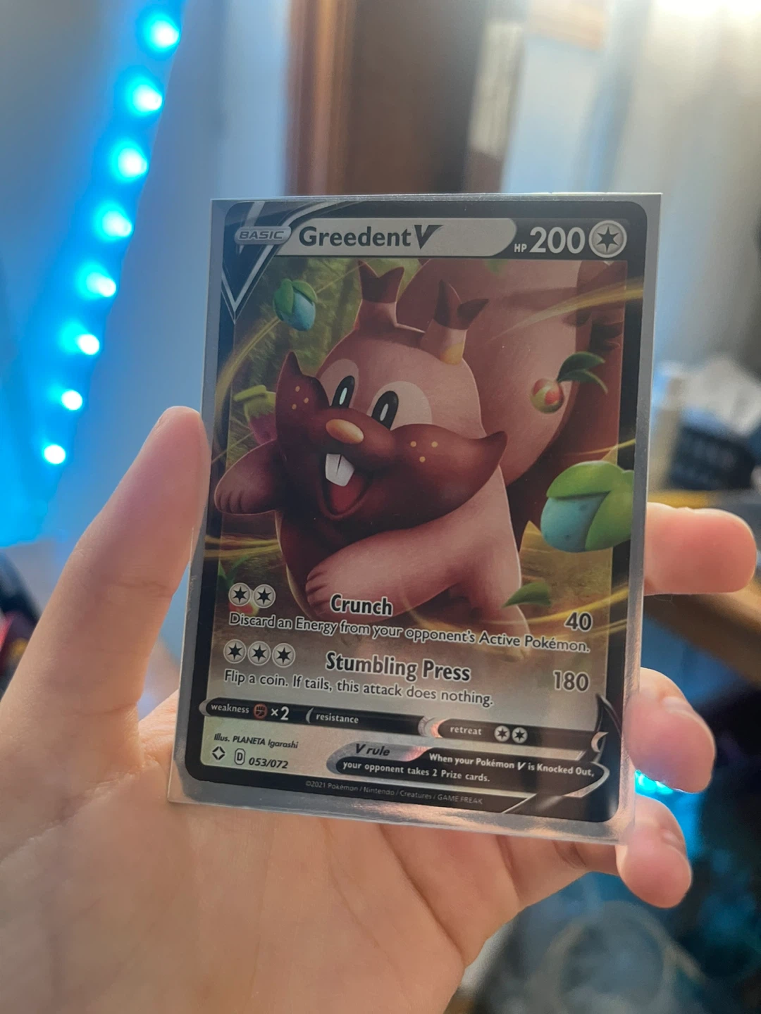 Pokemon Card - Greedent V (053/072)