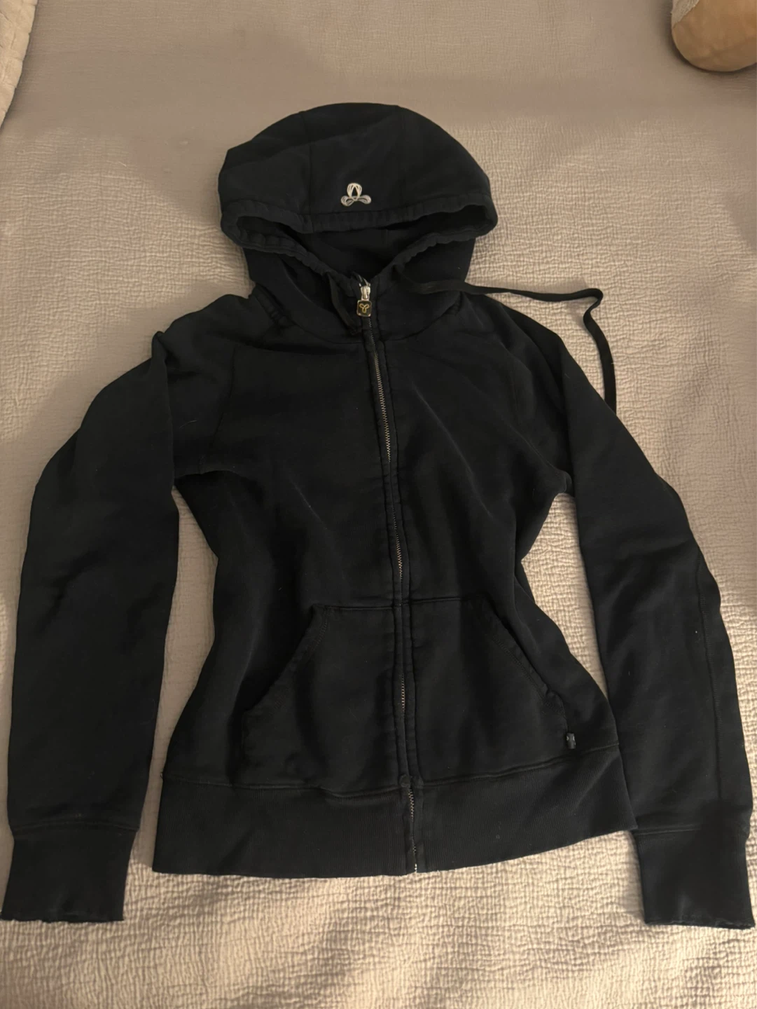 TNA Black Zip-Up Hoodie - Small