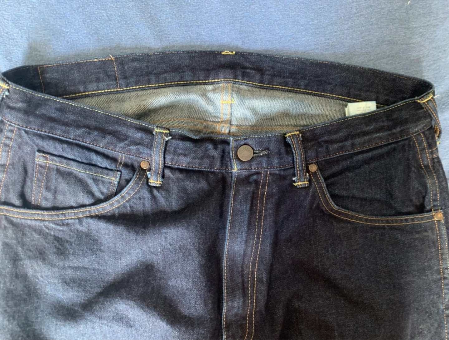 Authentic BAPE Sta Relaxed Fit Denim (Indigo) Size L - photo 5