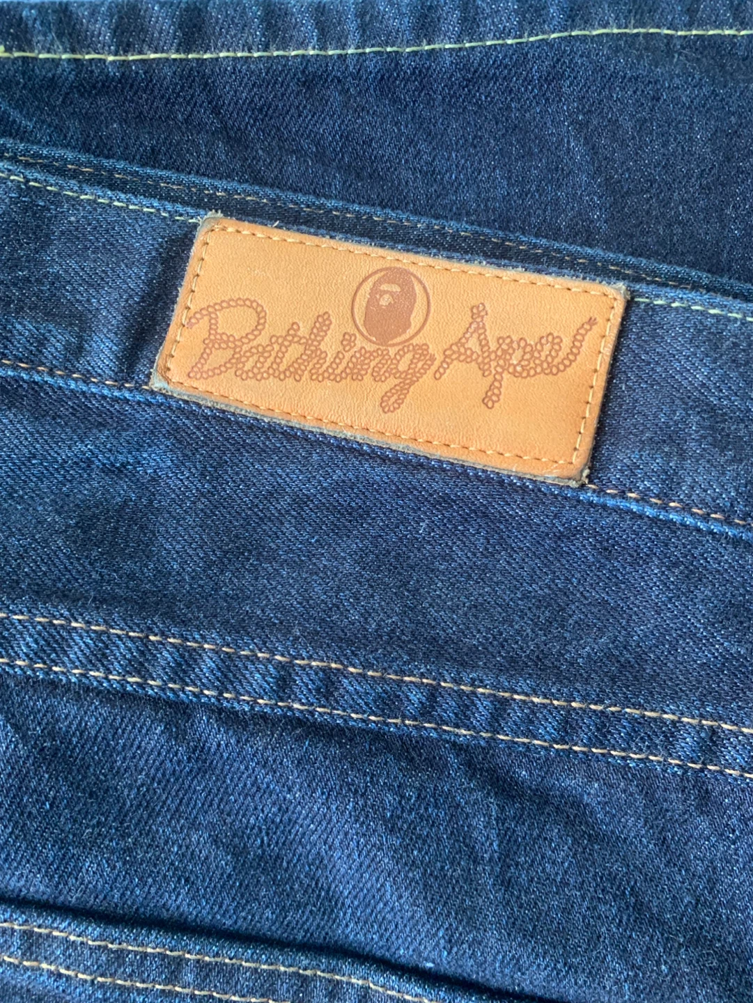 Authentic BAPE Sta Relaxed Fit Denim (Indigo) Size L - photo 2