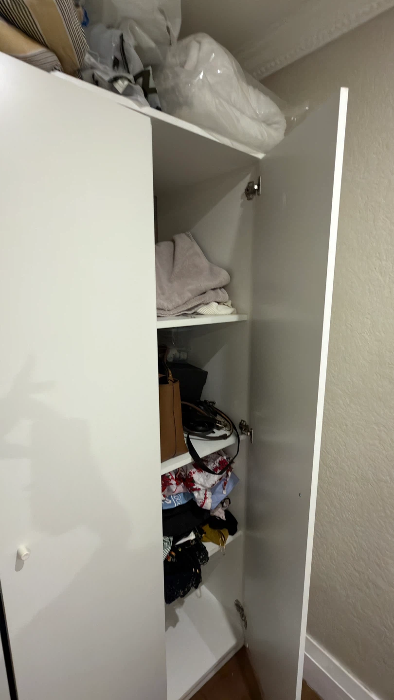 Ikea White 3-Door Wardrobe - photo 3