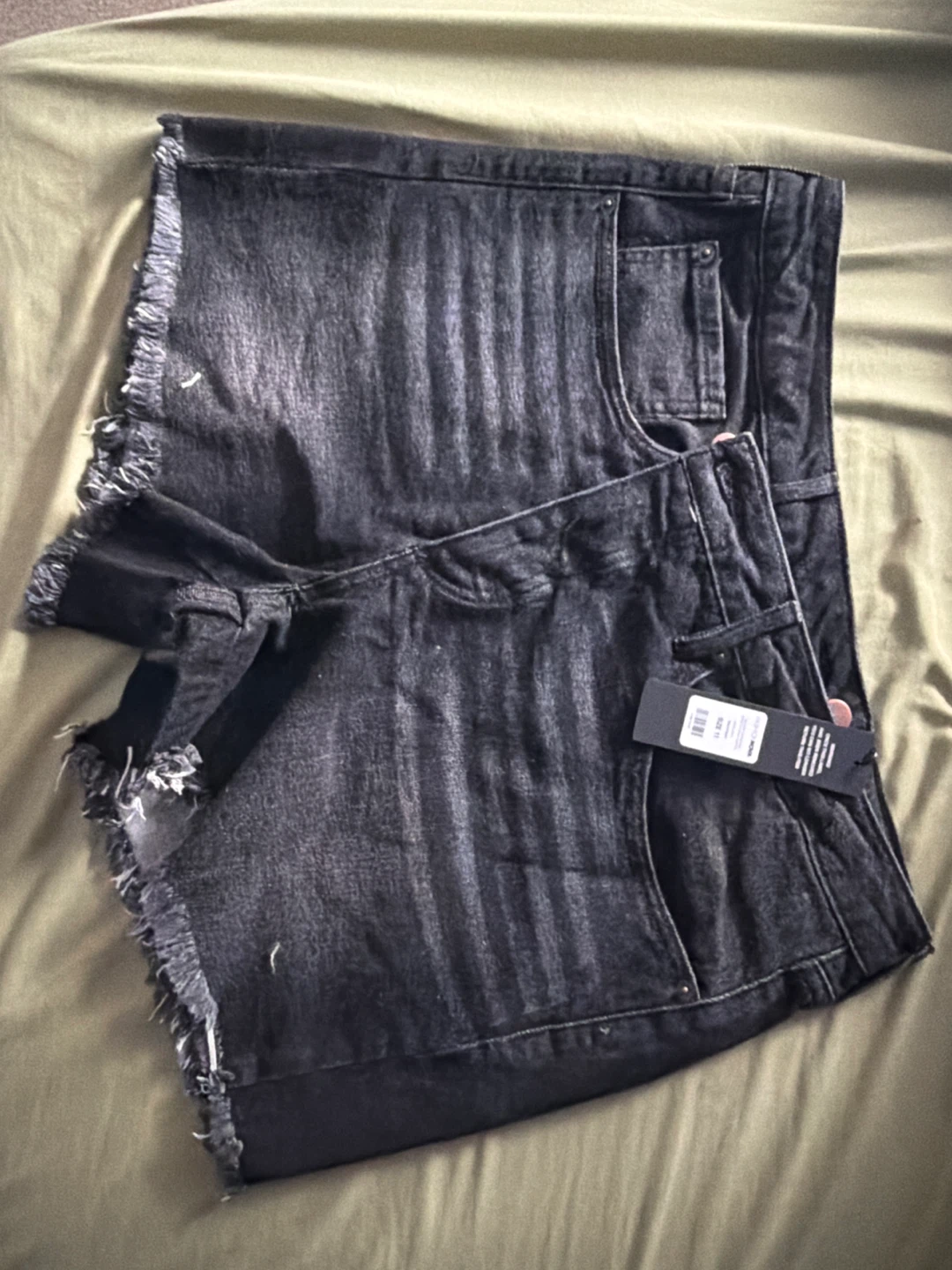 Fashion Nova Denim Cutoff Shorts - Size Large