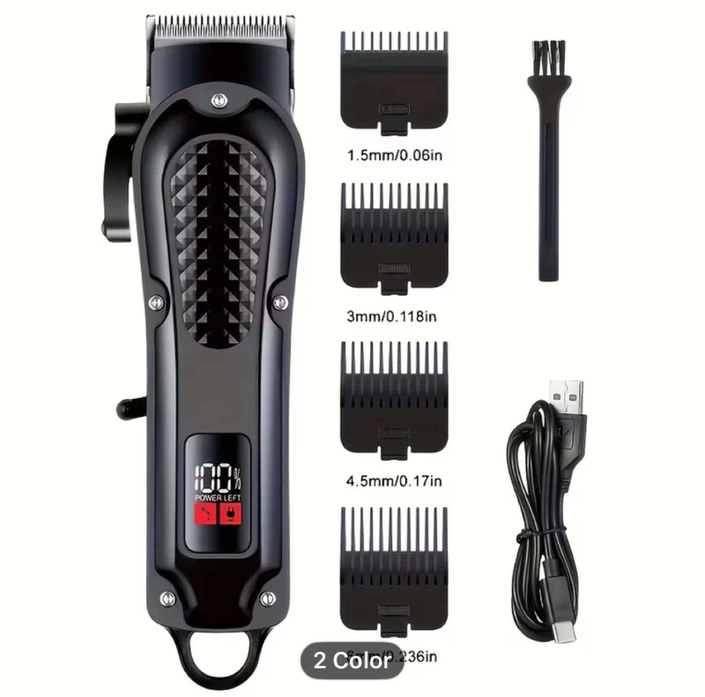 Haina 2pcs Men's Hair Clipper and Beard Trimmer Set