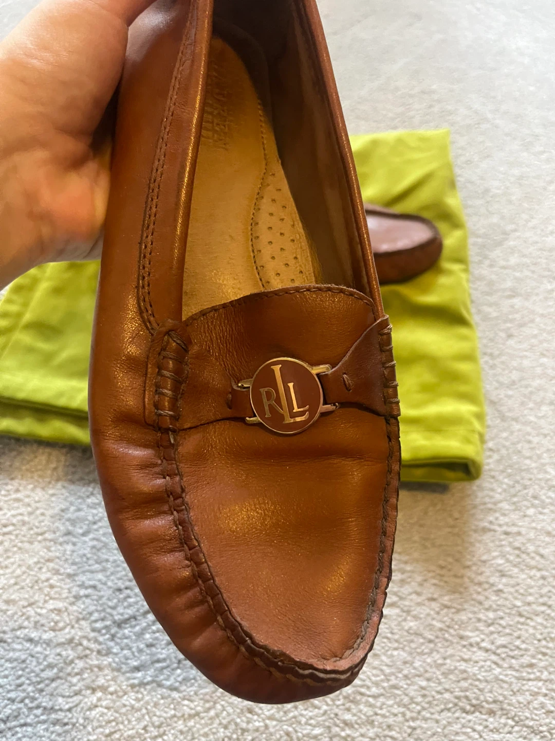 Lauren Ralph Lauren Women's Brown Leather Loafers