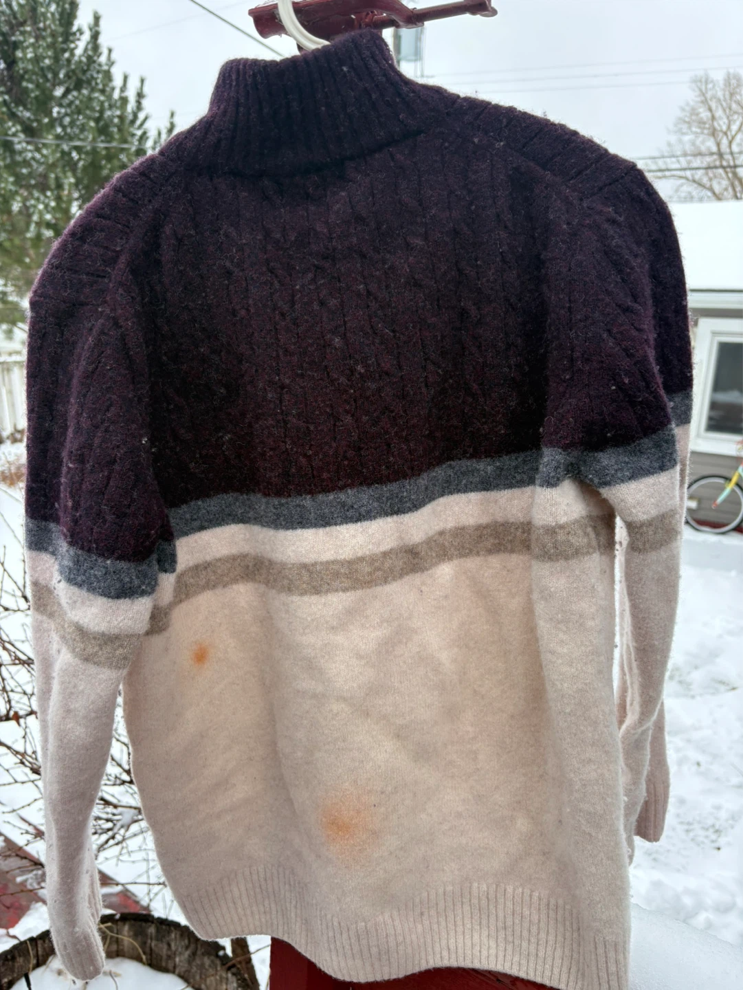 Cambridge Lamb's Wool 1/4 Zip Sweater - Size S - photo 2