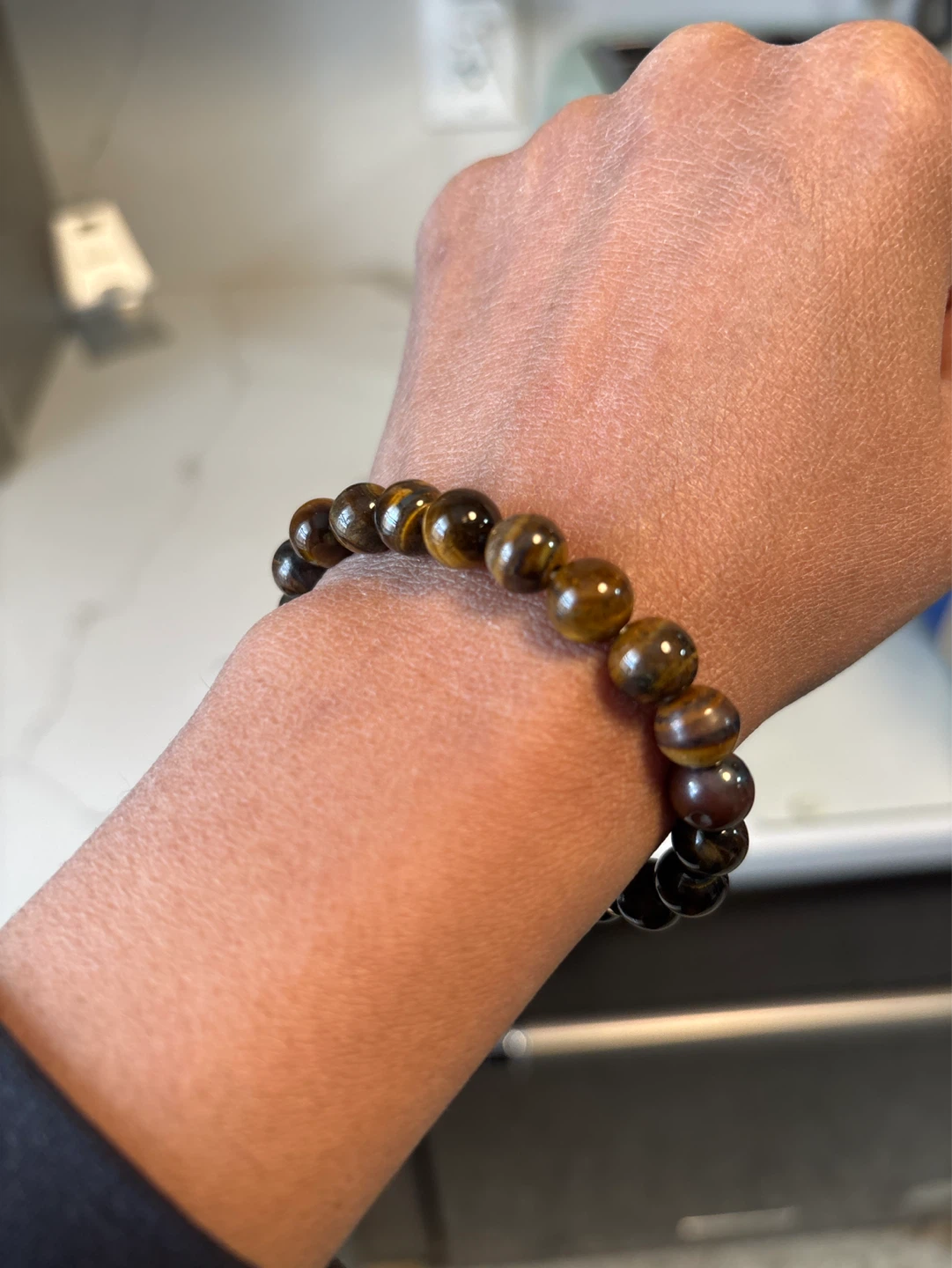 Tiger Eye and Hematite Beaded Bracelet - photo 4