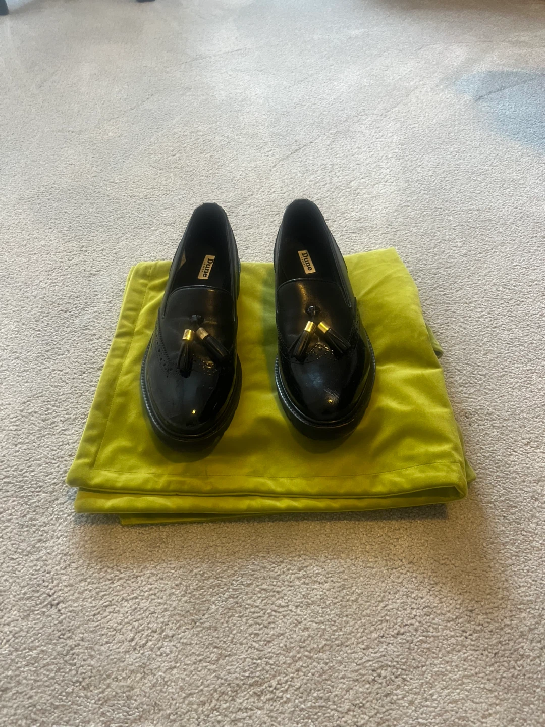 Dune Black Tassel Loafers - Women's Size 7