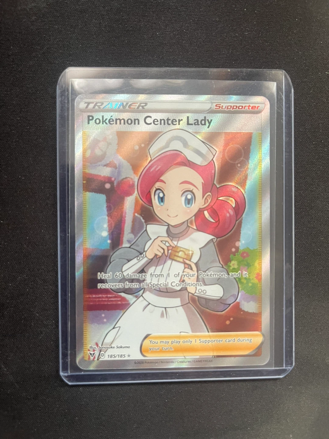 Pokemon Card - Pokémon Center Lady Trainer (185/185)