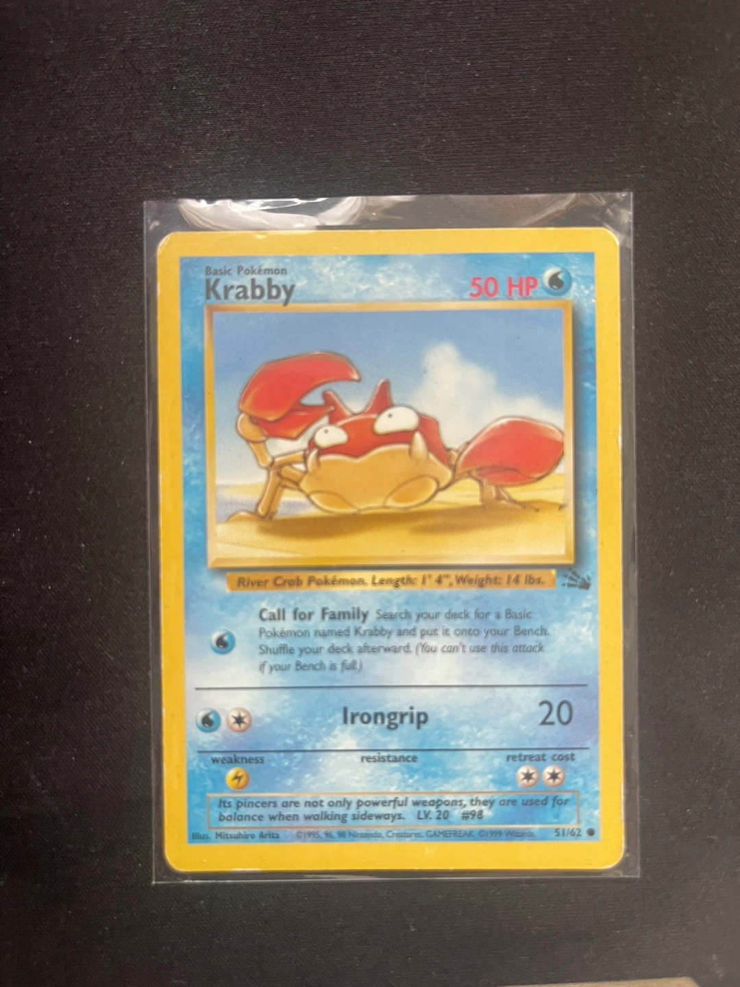 Pokemon Card - Krabby (51/62)