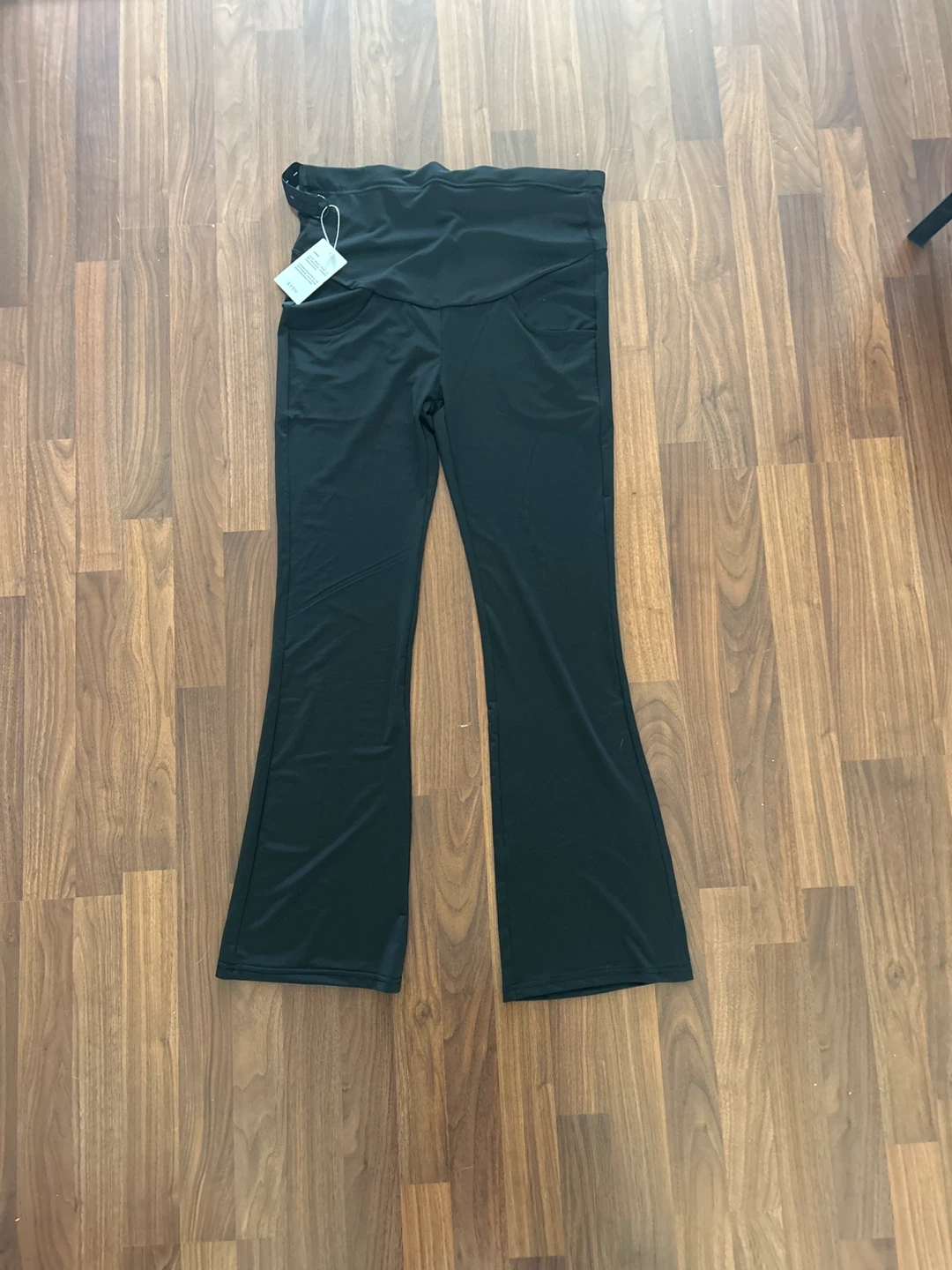 Black Maternity Flare Leggings